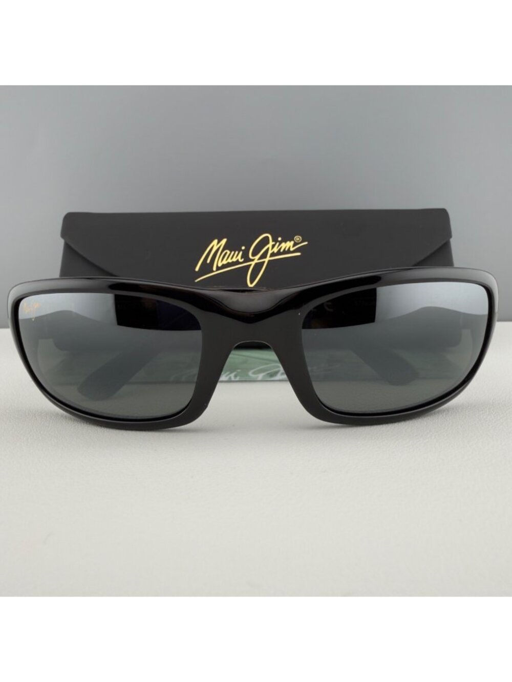 Maui Jim Sunglasses Stingray Gloss Black Wrap MJ 103-02 55-22-129